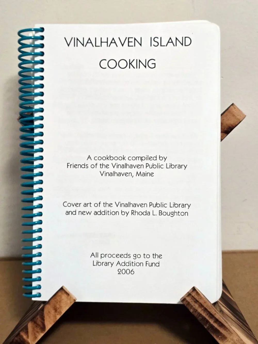 Maine Island Community Cookbooks Vinalhaven & Barters Island Lot 2 Local Lobster